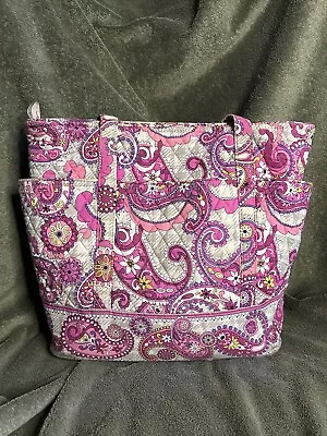 Vera Bradley Go Round Tote In Paisley Meets Plaid Pattern • $30