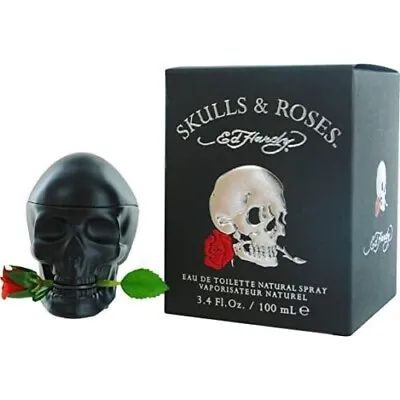 Skulls&roses Ed Hardy By Christian Audigier-men-edt-spray-3.4 Oz-100 Ml-usa • $29.99