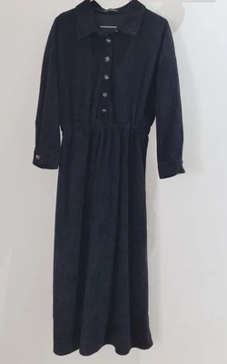 $12 • Buy SHEIN Black Cord Long Ladies Dress Large - 3/4 Sleeve