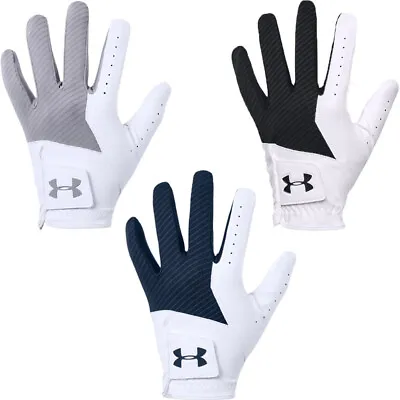 Under Armour Mens Right Left Handed Golf Gloves UA Grey Black • £11.99