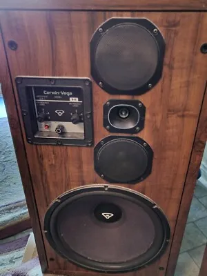 Cerwin Vega D9 Three-way Speakers. Extremely Rare! Re-foamed & New Grill Covers. • $1299