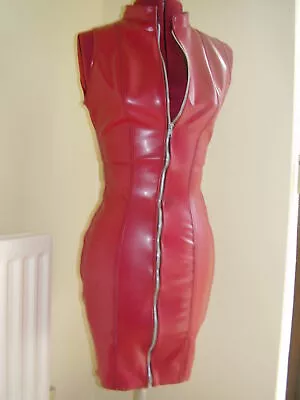 £69.99 • Buy The Federation Rubber Latex Zip  Dress
