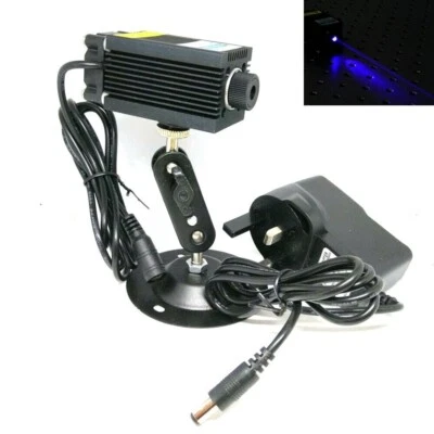 £52.67 • Buy Focusable 450nm 1000mW Blue Dot Laser Module 1W Diodes 12V Power Locator Holder