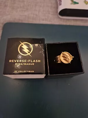 Official DC REVERSE FLASH RING DC COLLECTIBLES Prop Replica THE FLASH CW SIZE 12 • £60