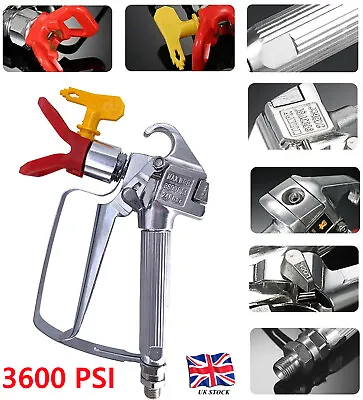 3600PSI High Pressure Airless Paint Spray Gun Sprayer 517 Tip For Wagner Tita UK • £18.55