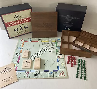 Monopoly Vintage Edition Restoration Hardware Wooden Game Board Hasbro 2010 • $299.95