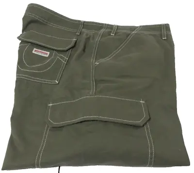 True Religion Brand Jeans Men's Green Baggy Cargo Pants Size 34 • $59.99