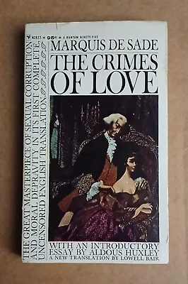  The Crimes Of Love  By Marquis De Sade - Bantam Book Paperback (1964) • $17.99