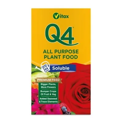 Vitax Q4 Fertiliser Soluble Plant Feed 1kg • £9.99