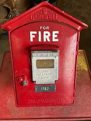 Vintage Gamewell Fire Call Box Alarm Gamewell Wall Mount #1762 • $275