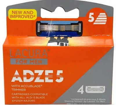  Lacura 5 Blade Razors For Men ADZE 5 With Accublade Trimmer   • £6.50