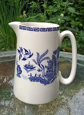 Vintage Price Kensington P & K Blue And White Willow Jug • £10