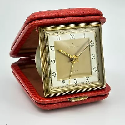 Vintage RENSIE Mechanical Travel Alarm Clock Germany US Zone - Working • $17.99