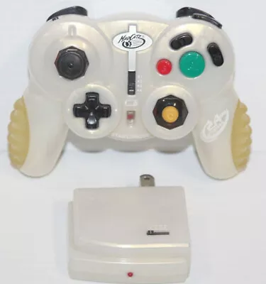 Gamecube Wireless MadCatz Gamestop Controller + Receiver Dongle Clear AS IS • $17.99