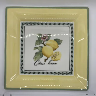 VILLEROY & BOCH - French Garden Square Shape - 10 3/4” Dinner Plate - Germany • $39.99