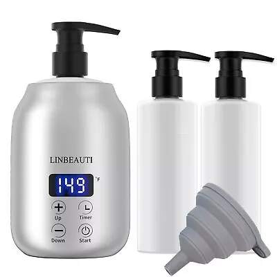 LINBEAUTI Massage Oil Warmer With Two Oil Bottle Dispenser Lotion Bottle War... • $83.58