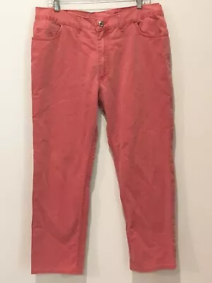 Turnbull & Asser Pants Mens 36X26 Red Cotton Mole Skin Trousers Made In England • $44.99