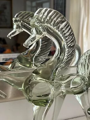 A Large Murano Clear Glass Horse  - A Beautiful Example • £145