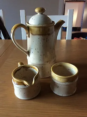 £19.95 • Buy Sadler  1960'S Drip Ware Coffee Pot, Milk Jug/Creamer & Sugar Bowl