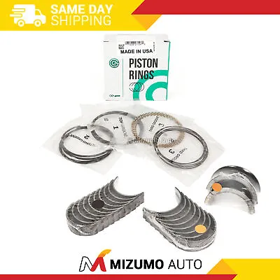 Piston Rings Main Rod Bearings Fit 89-97 Nissan 240SX D21 Pickup KA24E KA24DE • $79.95