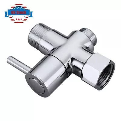 T-adapter Valve 3-Way Brass For Toilet Bidet Shower Head Diverter 7/8 / 1/2  • $11.71