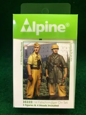 Alpine Miniatures 1/35th 1st Fallschirmjager Div. Set  NIP Resin Kit 35222 • $36