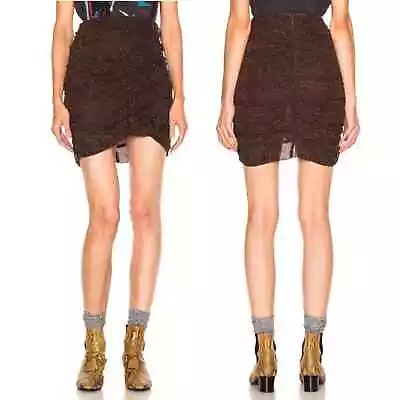 New Isabel Marant Etoile Jipsom Impressionist Abstract Print Mini  Skirt Size 8 • $150