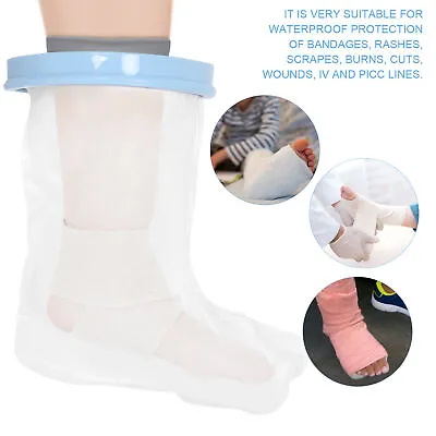 £11.47 • Buy Leg Cast Cover Waterproof Foot Wound Protector Child Leg Shower Sleeve+ CUT