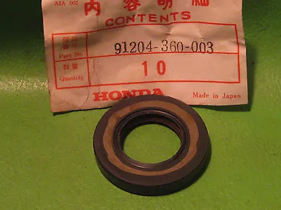 Honda Cr125 Mt125 1974-78 Mr175 Left Side Crank Oil Seal Oem # 91204-360-003/000 • $19.08