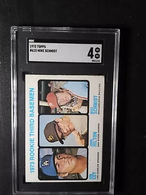 1973 Topps #615 HOF Mike Schmidt Rookie RC SGC 4 VG EX • $174.99