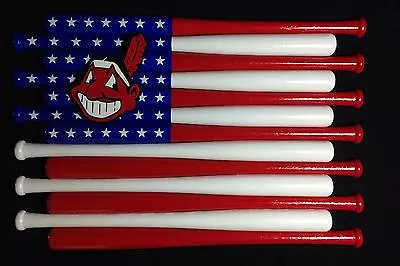 Cleveland Indians Custom Baseball Bat Flag • $80