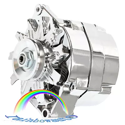 $86.88 • Buy For Chevy BBC SBC Jeep 110Amp 1 Wire High Output RA00114 Alternator New Chrome