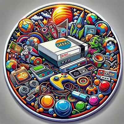 Video Game Console Iron-on PATCH Geeks & Gamers SOUVENIR APPLIQUE Retro Arcade • $4