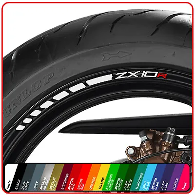 ZX10R Wheel Rim Stickers Decals - Many Choice Of 20 Colours - Zx 10 1000 R • £9.98