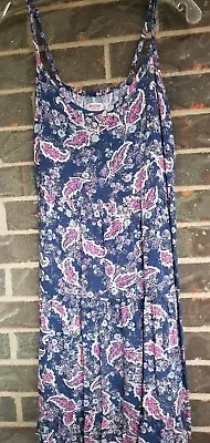 Mossimo Supply Co Blue & Pink  Paisley Sundress Size Medium • $10.95