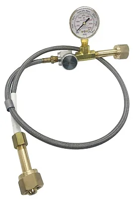 Oxygen Transfill Adaptor With BLEED CGA540 CGA540 Aviation Veterinary Medical • $64.95