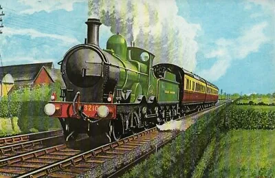 Great Western Railway Loco Barnum Bournemouth Express Hack Green  Mounted Print • £10