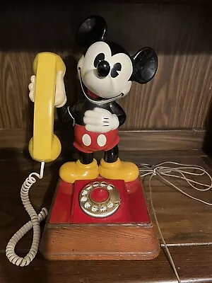 1976 Mickey ￼Mouse Rotary Phone • $150