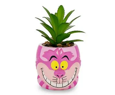$19.99 • Buy Disney Alice In Wonderland Cheshire Cat Mini Planter With Artificial Succulent