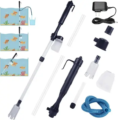 Electric Aquarium Gravel Cleaner Automatic Fish Tank Cleaning Tools Vacuum • $27.84