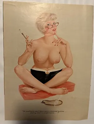 VARGAS GIRL May 1962 Playboy Magazine Pin-up Original Print Sexy Blonde • $18.95