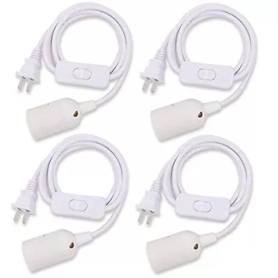 4 Pcs E26 Hanging Lantern Cord With On/Off Switch Light Socket With 10.86 In..  • $21.79