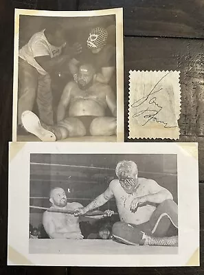 Vintage “tough” Tony Borne Hand Signed Autograph W/original Photos! Very Rare! • $49.99