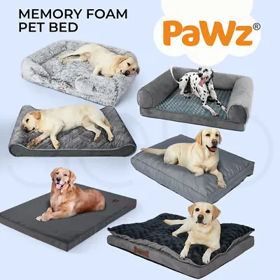 Dog Calming Bed Warm Soft Plush Comfy Sleeping Kennel Cave Memory Foam Mattress • $89.99