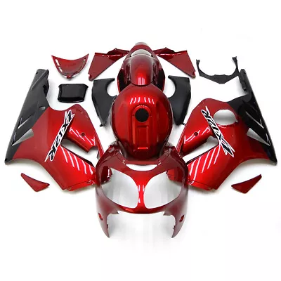 Injection Red Fairing Kit For Kawasaki Ninja ZX12R 2000 2001 Plastic Bodywork • $350.95