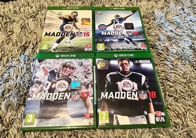 Madden NFL 15 16 17 & 18 Xbox One Bundle • £10