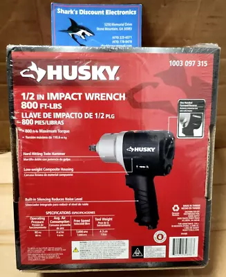 Husky Air Impact Wrench 1/2  (H4480) 800 Ft./lbs. Of Torque Hammer - NEW • $34.13