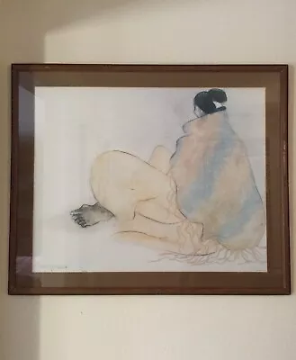 R.C.Gorman Native American 1980s Original Lithograph Angelina Shaw Framed Signed • $779