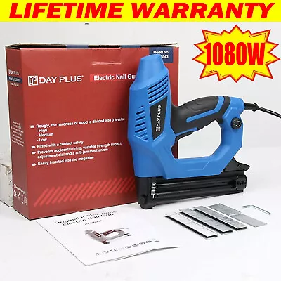 £36.70 • Buy 2 In 1 Electric Stapler Nail Gun Lightweight Brad Nailer Tacker Power Tool DIY