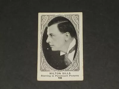 E123 American Caramel MOVIE STARS 106/120 MILTON SILLS VERY NICE HIGH NUMBER! • $4.85